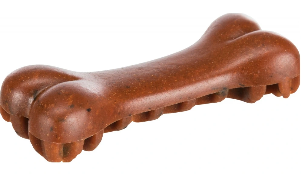Denta Fun Veggie Tyggeknogle med tang 12 cm (vegetabilsk) - sunde kornfri hundesnacks